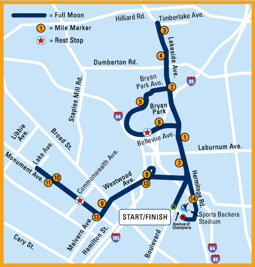 Moonlight Ride Course Maps Sports Backers