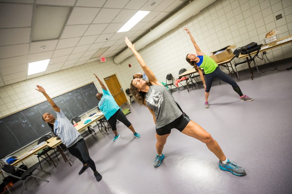 a Fitness Warrior Instructor Sports Backers