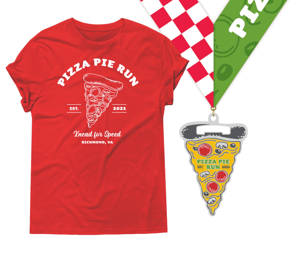 Pizza Pie Run Shirt & Medal