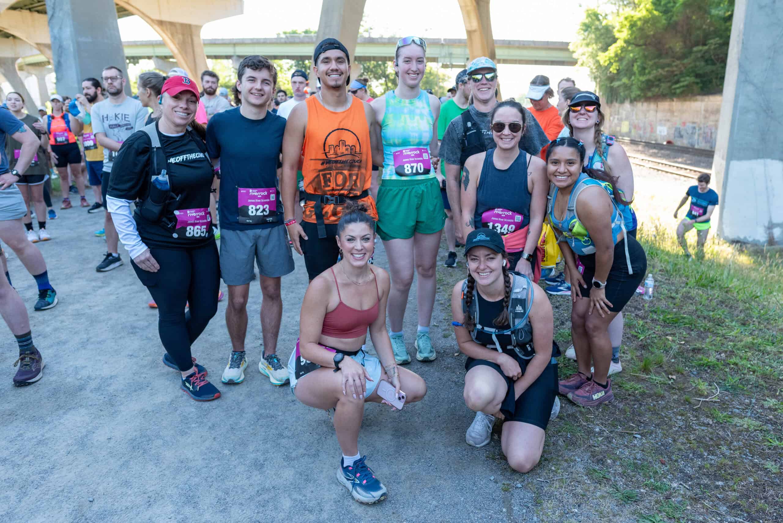 Runners take part in the Dominion Energy Riverrock trail races.