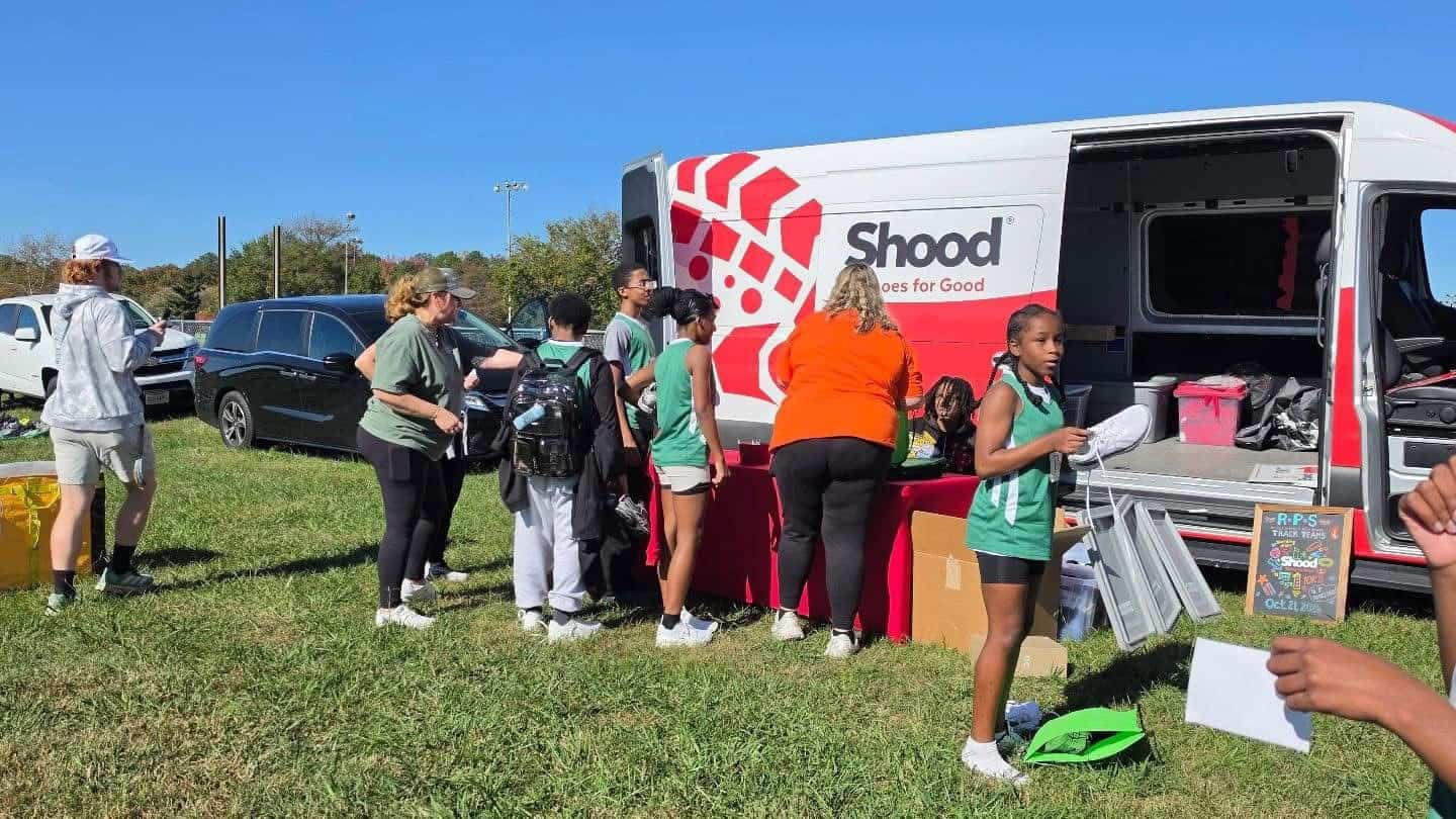 Shood provided shoes onsite for some of the RPS participants.