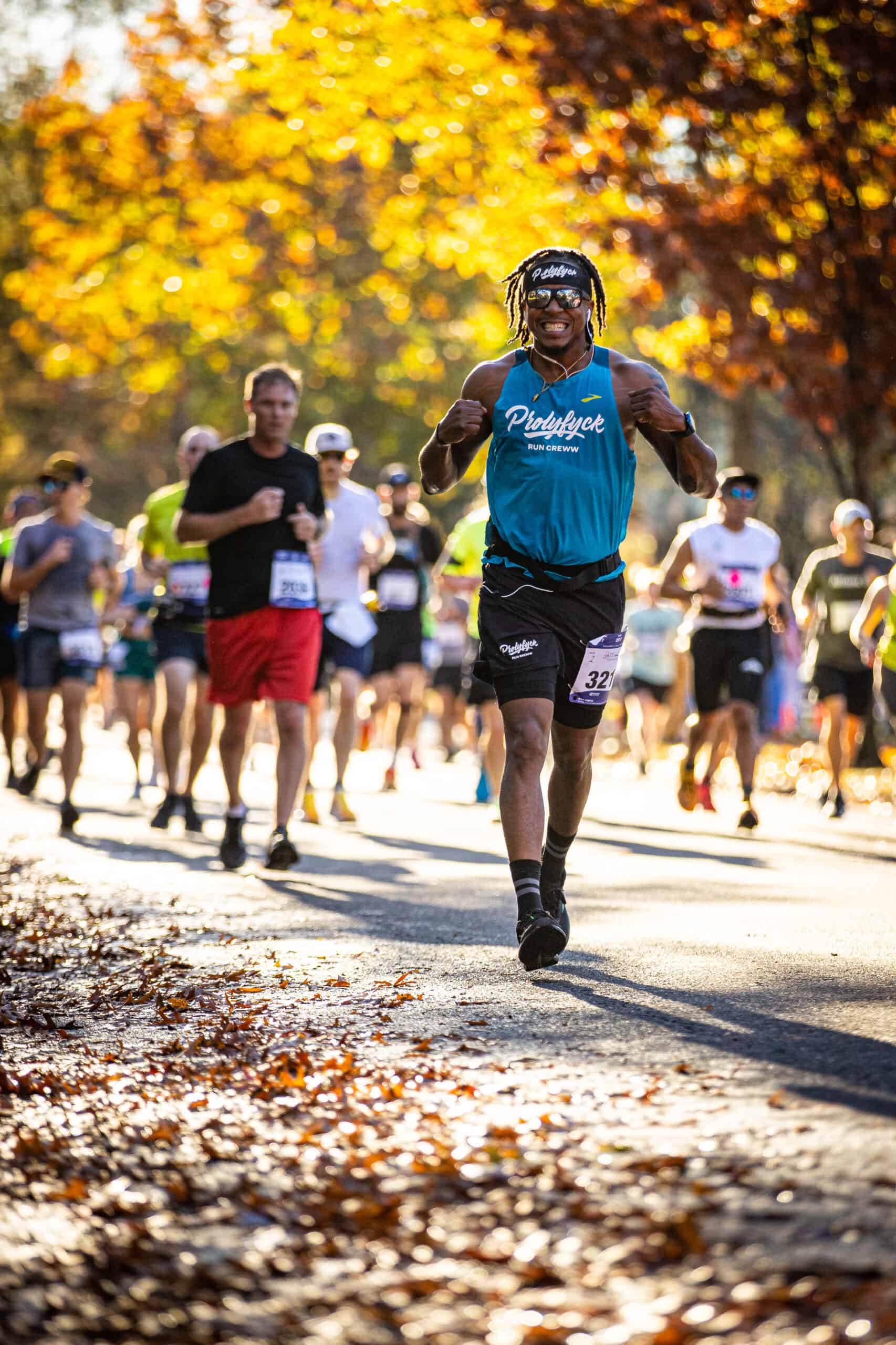 Participant in Richmond Marathon